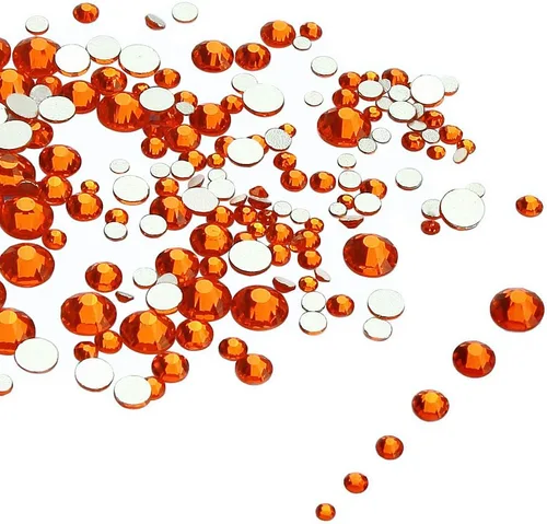 Miniatura 18 de LolliBeads Piedras redondas de resina para uñas con parte trasera plana y cristales acrílicos.