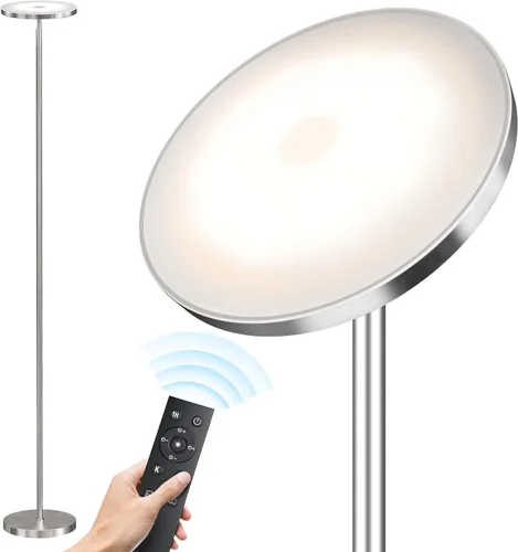 Miniatura 12 de SUNMORY Lámparas de pie para sala de estar, lámpara de pie LED súper brillante de 32 W/3000 lm con control remoto, lámpara de pie de 69 pulgadas