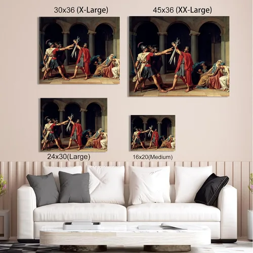 Miniatura 794 de A&T ARTWORK Campo de trigo con cipreses de Van Gogh Las reproducciones de arte clásico mundial, impresiones en lienzo giclée para decoración
