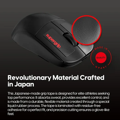 Miniatura 3 de Pulsar Gaming Gears SUPERGRIP - Cinta de agarre universal precortada 2 prelaminada que absorbe el sudor, de alto rendimiento, universal