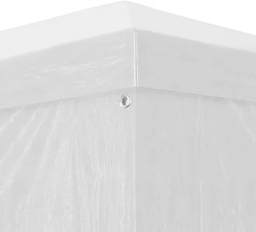 Miniatura 5 de Toldo desplegable, toldo con paredes laterales, kiosco para parrilla, tienda de campaña de 9 pies 10 pulgadas x 9 pies 10 pulgadas, color blanco