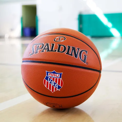 Miniatura 7 de Spalding Precision TF-1000 - Balones de baloncesto para interiores, cubierta acolchada de microfibra de agarre seco, aprobada por la escuela