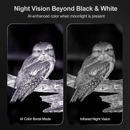 Miniatura 3 de VisioGear Night Thunder X3 - Gafas de visión nocturna - Prismáticos de visión nocturna de 4K con modo de color AI para adultos con foto de 40MP