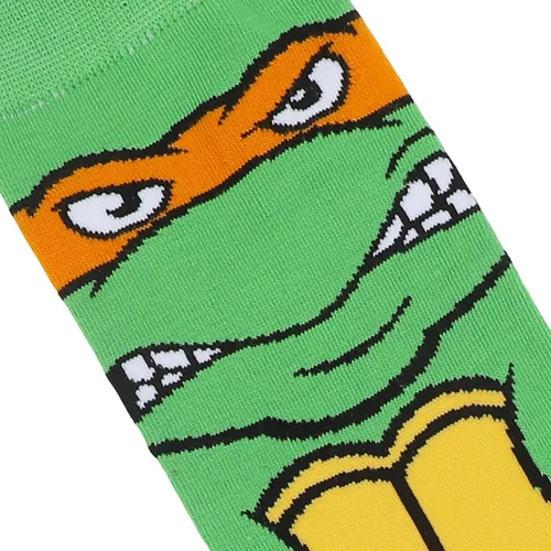 Miniatura 4 de Bioworld Teenage Mutant Ninja Turtles Animigos Mens Crew Socks