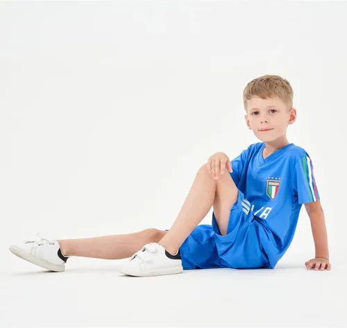 Miniatura 4 de BDONDON Camisetas de fútbol para niños y niñas, trajes de camiseta de entrenamiento de fútbol para niños y niñas, uniformes