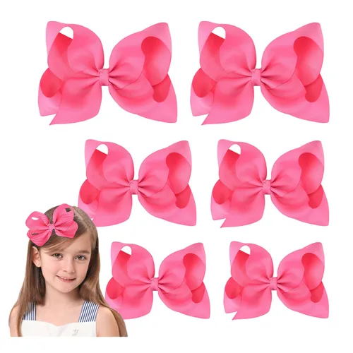 Miniatura 10 de Lazo de pelo azul marino para niñas y niños pequeños – 6 piezas de pinzas de cocodrilo de grogrén (6 x 2, 4 x 2, 3 x 2)