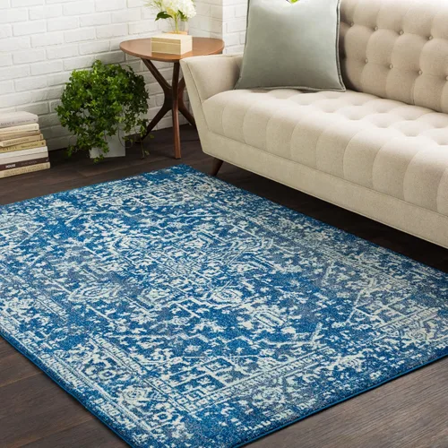 Artistic Weavers Janine - Alfombra de área con medallón, vintage, de 2 x 3 pies, color azul oscuro