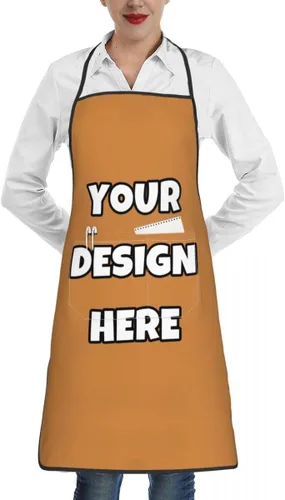 Miniatura 25 de Delantal personalizado con logotipo de imagen, nombre de texto, delantales de cocina personalizados para chef para hombres y mujeres