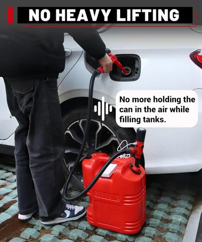 Miniatura 8 de FUELIO Bomba de transferencia de combustible mejorada 2025 – Bomba de gas de carga USB a prueba de fugas para lata de gasolina – Bomba portátil