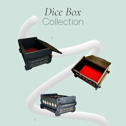 Miniatura 9 de Caja de dados - Negro - Beholder - 6x4x3