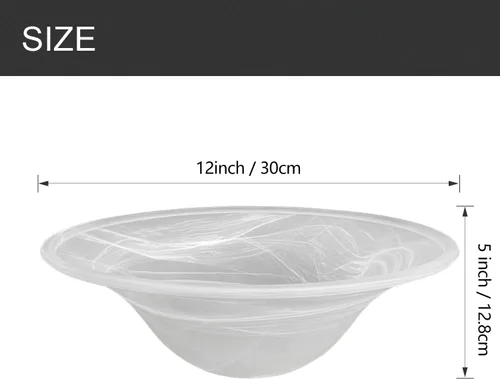 Miniatura 4 de Pantalla de cristal antiguo para lámpara de pie, repuesto de pantalla de lámpara torchiere de alabastro, piezas de repuesto para lámpara de pie