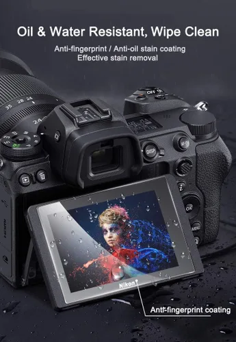 Miniatura 6 de Protector de pantalla ZF antiarañazos, antiburbujas, vidrio templado ultra transparente 9H, paquete de 3, compatible con cámara Nikon Z f/Z 50ii Z5