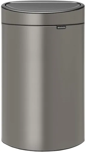 Miniatura 14 de Brabantia bote de basura táctil de 10.6 galones para cocina nuevo (acero brillante) con tapa removible, apertura de tacto suave, bote de basura +