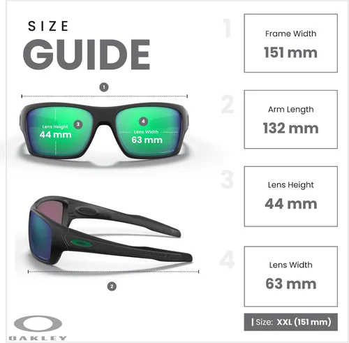 Miniatura 37 de Oakley Turbine OO9263 - Gafas de sol rectangulares para hombre, correa + paquete con kit de gafas de diseñador iWear