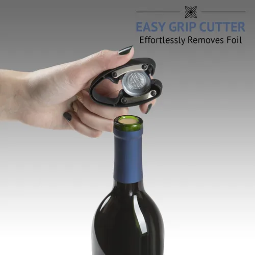 Miniatura 9 de Ivation Set de regalo de vino eléctrico - Incluye abridor de botellas, aireador, conservador al vacío, tapones, cortador de papel de aluminio y base