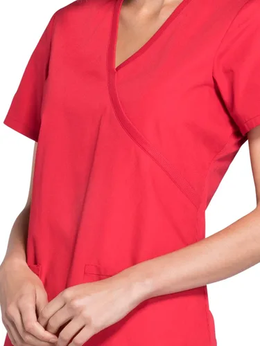 Miniatura 3 de Cherokee Women's Workwear Originals Mock Wrap Scrubs Shirt