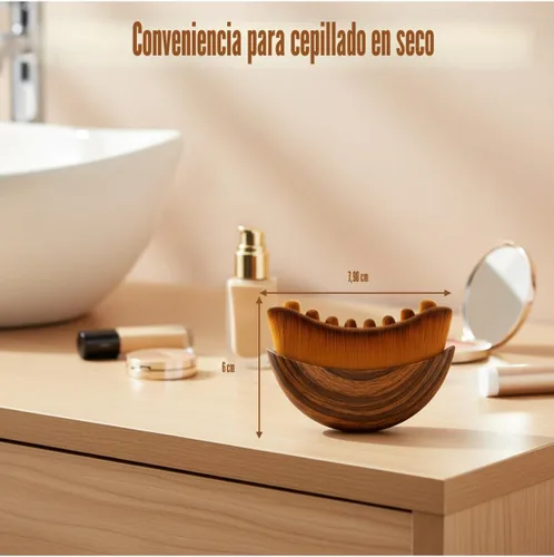 Miniatura 7 de Cepillo facial de contorno linfático, cepillo de drenaje facial linfático, suave, orgánico, reduce la hinchazón, mejora la piel y el resplandor, 1pcs