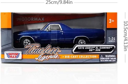 Miniatura 7 de MotorMax 1:24 Escala American Classics 1970 Chevrolet El Camino SS 396 Modelo de Coche Diecast
