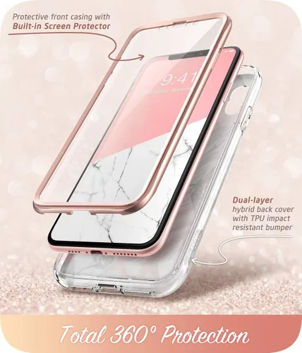Miniatura 2 de Funda para iPhone XS, iPhone X, [protector de pantalla integrado] i-Blason [Cosmo] carcasa brillante para iPhone XS 5.8 pulgadas 2018