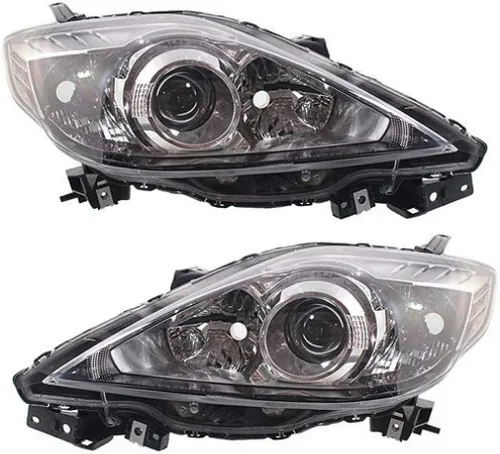 Miniatura 6 de Para Mazda 5 2008-2009 unidad de montaje de faros delanteros bisel negro lado del conductor MA2518128 CE51-51-0L0C
