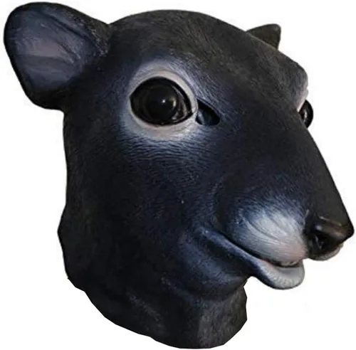Miniatura 4 de Máscara de ratón de látex de animales – cabeza completa ratones mascarada cosplay para fiesta de carnaval, disfraz de rata