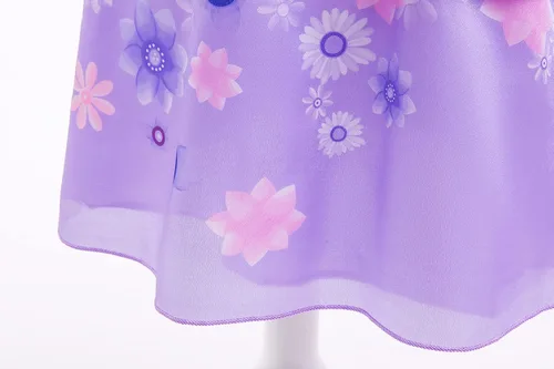 Miniatura 6 de Choadam Vestido Mirabel para niñas, vestido Isabela, vestido Mirabel Madrigal, peluca Mirabel, con lentes