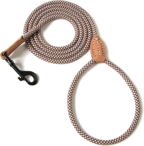 Miniatura 30 de Mile High Life Correa para perro de cuero premium Correa de cuerda resistente Asa de cuero Cierre fuerte de aleación de zinc Perros Mango