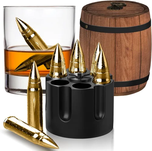 Regalos para hombres, piedras de whisky para Navidad, regalos para maridos en aniversarios, ideas únicas de regalos de cumpleaños para papá de hija,