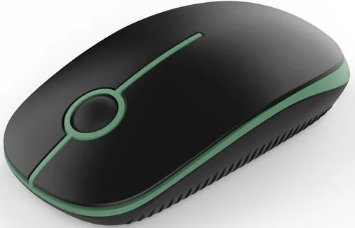 Miniatura 26 de VssoPlor Ratón Inalámbrico 2.4G, Ratón Portátil Delgado para Computadora Portátil con Receptor Nano, Ratón Óptico Silencioso para Notebook, PC