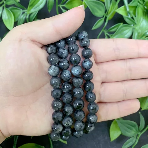Miniatura 589 de Gem Avenue Handmade Round Bead Stretch Bracelet Unisex Natural Stone Beaded Jewelry for Men & Women, Elastic Wristband for Daily Wear