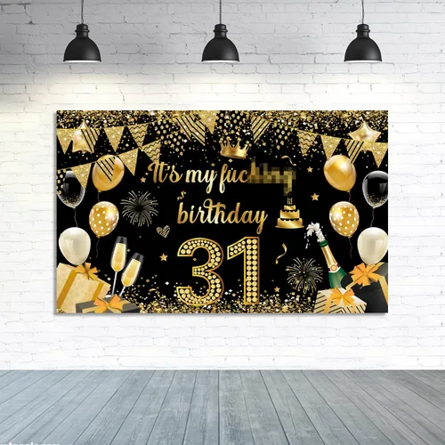 Fondo de pancarta con texto en inglés "It's My Birthday", fondo grande para decoración de fiesta de cumpleaños, divertidos suministros de decoración