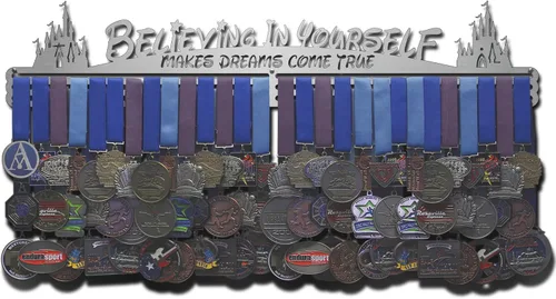 Miniatura 8 de Allied Medal Hangers - Creer en ti mismo hace que los sueños se hagan realidad - Múltiples opciones de tamaño disponibles - Soporte para medallas