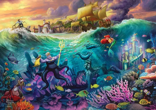 Miniatura 19 de MIGHTYPRINT Disney – La Bella Durmiente – Princesa Aurora y el Príncipe Felipe – Arte de pared duradero de 24 x 17 pulgadas – No hecho de papel