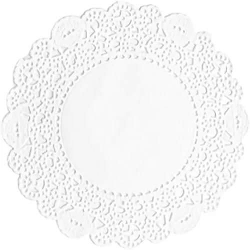 Miniatura 31 de 250 piezas de papel redondo de encaje de 3.5 pulgadas de alta calidad, sin polvo, corte limpio, diseño simple: fiesta/regalo/para tartas/decoración
