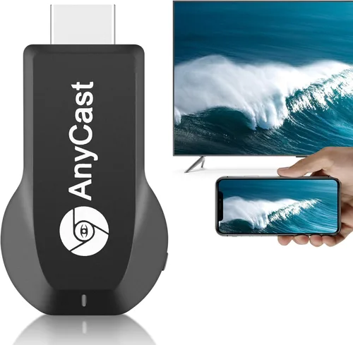 Adaptador de espejo de pantalla inalámbrico HDTV Pantalla WiFi 4K HD Dongle de transmisión de video para TV/proyector/monitor, AirPlay y receptor