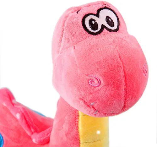 Miniatura 5 de Marsjoy Juguete de peluche de dinosaurio rosa de 14 pulgadas, animal de peluche de dinosaurio, juguete de dinosaurio para bebés, niñas y niños