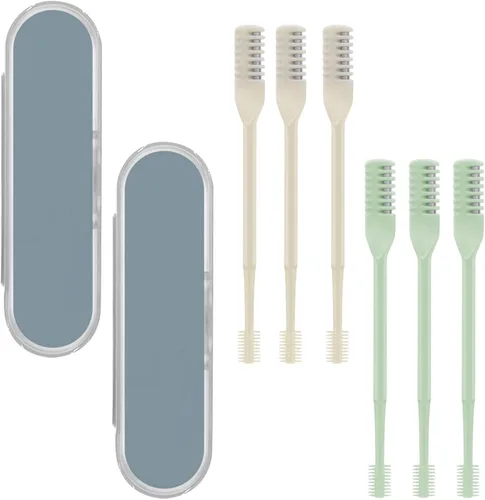 DonLeeving 6 piezas de cortadores nasales de pelo, 360 grados, rotación de 360 grados, recortador manual portátil de pelo de nariz para mujeres y