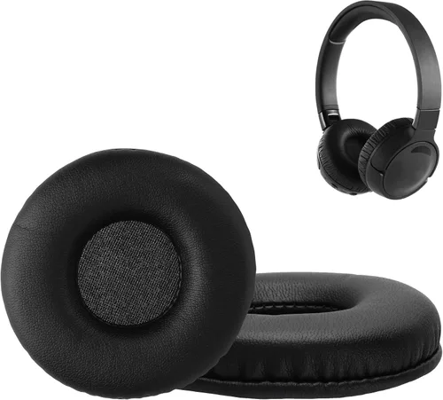 Miniatura 8 de kwmobile Almohadillas compatibles con almohadillas JBL Tune 600 / 500BT / 510BT / 520BT / 450 – 2 piezas de repuesto para auriculares, color negro