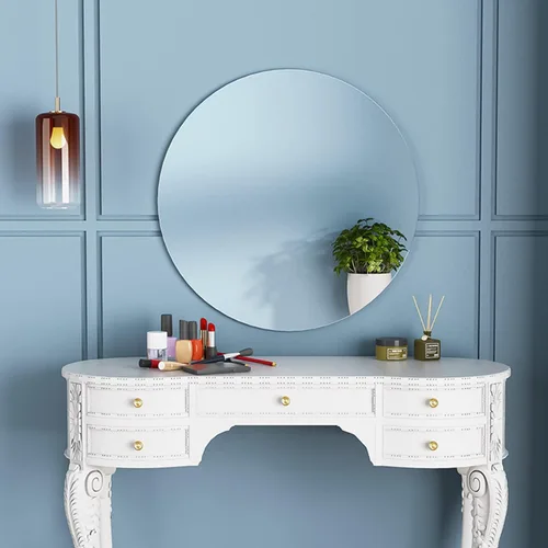 Miniatura 5 de Azulejos de espejo de pared redondos de 12'', reflejo de alta claridad, autoadhesivos, láminas de espejo acrílico, pegatinas circulares para baño