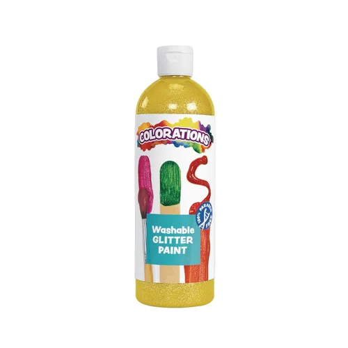 Miniatura 8 de Colorations Pinturas con purpurina lavables sin parabenos para niños, juego de 11, 16 onzas cada una, no tóxicas y fabricadas en los Estados Unidos.