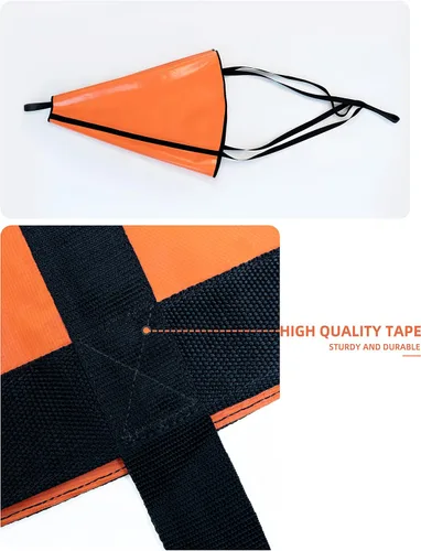 Miniatura 3 de BLUEWING Sea Anchor - Calcetines de pesca para barco de pesca 840D, nailon 32, 42, 53, 62, 72, 84 pulgadas, paracaídas, anclaje de deriva para barco