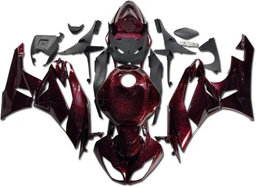 Miniatura 11 de US STOCK - Carenado negro brillante apto para 2009-2012 ZX6R 636 ZX-6R inyección ABS plásticos posventa carrocería 2010 2011 09 10 11 12
