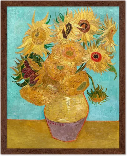 Miniatura 39 de Poster Master Póster clásico de Van Gogh, impresión impresionista vintage, regalo para artista, pintor, autorretrato, sombrero de paja, dibujo