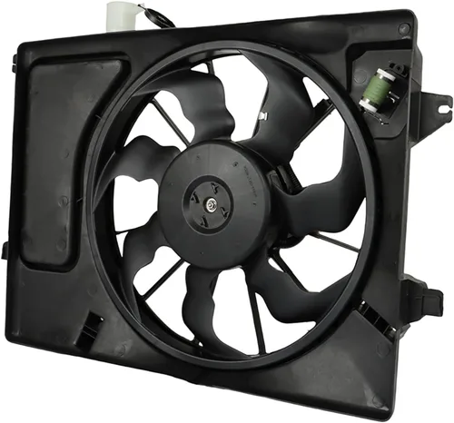 Miniatura 4 de munirater Reemplazo del conjunto del ventilador de refrigeración del radiador para 2011-2013 Elantra Sedan 25380-3X100 HY3115133 321-55027-100