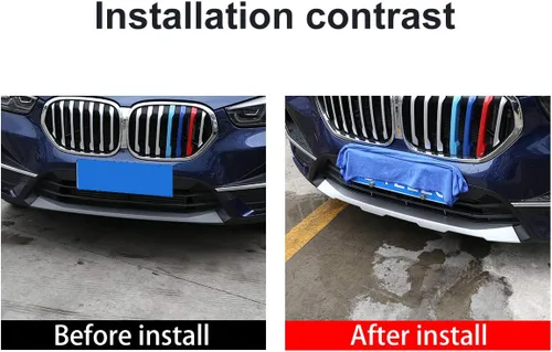 Miniatura 2 de YIWANG ABS cromado exterior parachoques delantero y trasero placa de protección accesorios para BMW X1 F48 2019-2021 Car styling
