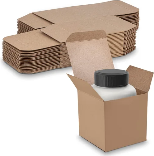 Miniatura 9 de MT Products Tuck Top - Caja de regalo pequeña de cartón kraft de 2 x 2 x 3 pulgadas, cajas de regalo con tapas, paquete de 30