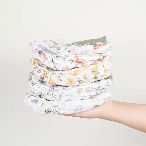 Miniatura 7 de HappyFlute 9 juegos de pañales de tela de bolsillo para recién nacido, ajustables y reutilizables para bebés niños y niñas (6-33 libras, 0-3 años)