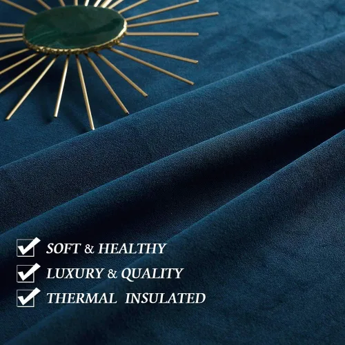 Miniatura 96 de RYB HOME Cortinas opacas de terciopelo para dormitorio, aislamiento térmico, privacidad, luz solar, bloqueo de calor, cortinas lujosas con bolsillo