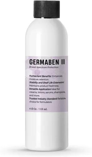 Germaben II Líquido (4 onzas / 4.0 fl oz) Germaben ii - Conservante natural para hacer loción, crema y champú, conservantes naturales Germaben II