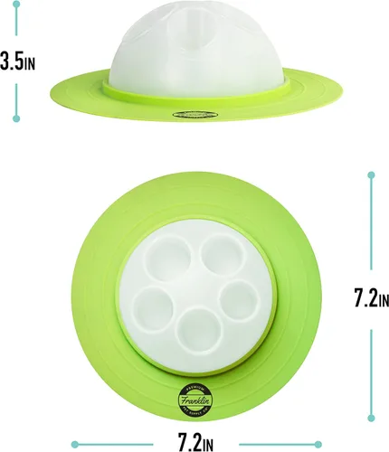 Miniatura 2 de Franklin Pet Supply Co. - Cuenco interactivo para excavación lenta para gatos, cuenco de juguete para golosinas + alimentos, comedero rascador